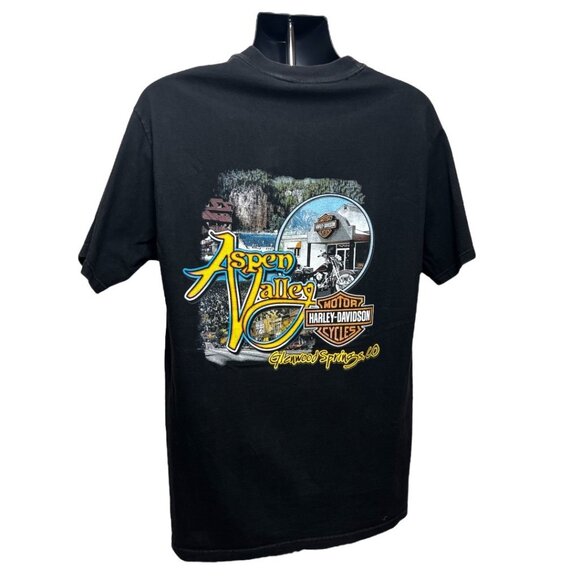Vintage 1990s Harley-Davidson R.L. Stratman T-Shirt XL Eagle Aspen Valley CO US - Picture 3 of 10
